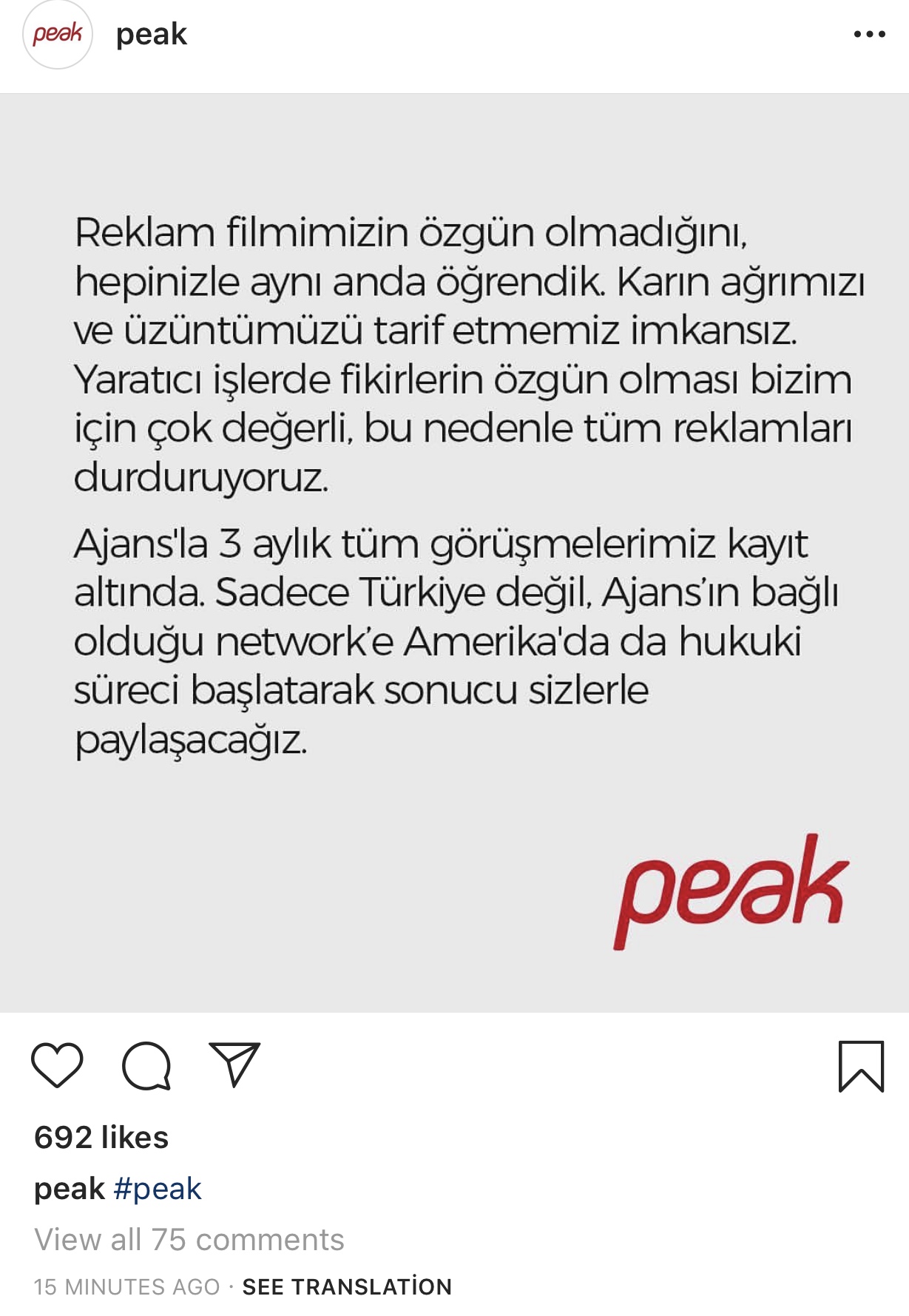 Peak Games'in Samimi Açıklaması